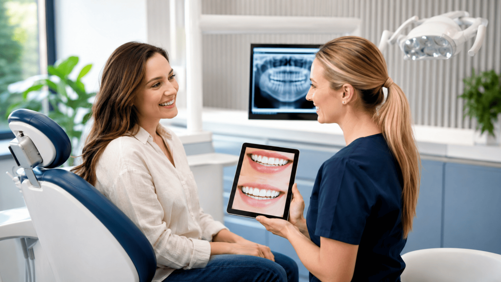 Smiling consultation in a modern dental clinic Ballarat